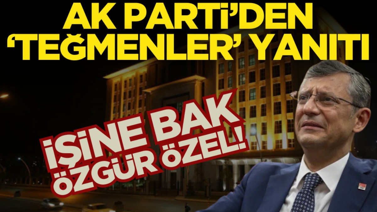 AK Parti’den Özgür Özel’e ‘teğmenler’ yanıtı!