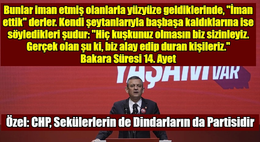 CHP Dİndar Olmaya Karar Vermiş