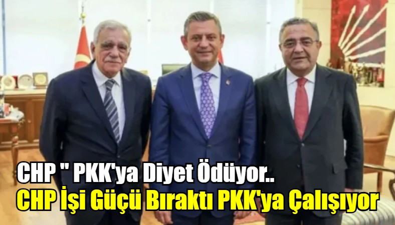 CHP İşi Güçü Bıraktı PKK'ya Çalışıyor