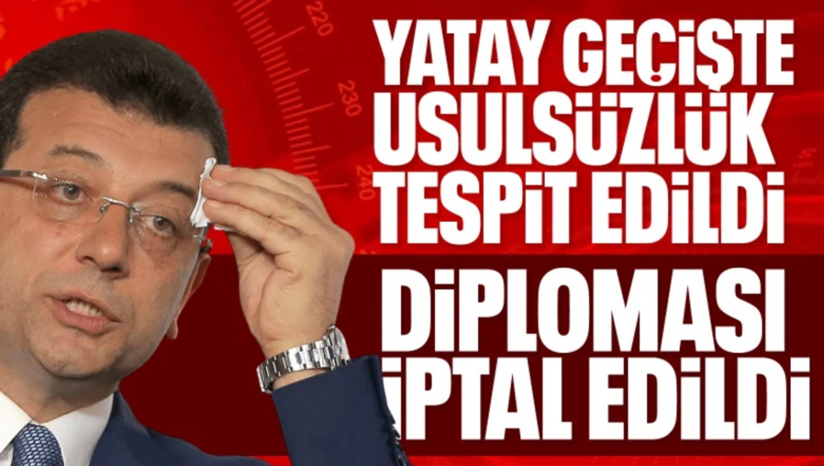 Ekrem İmamoğlu'nun Diploması İptal Edildi