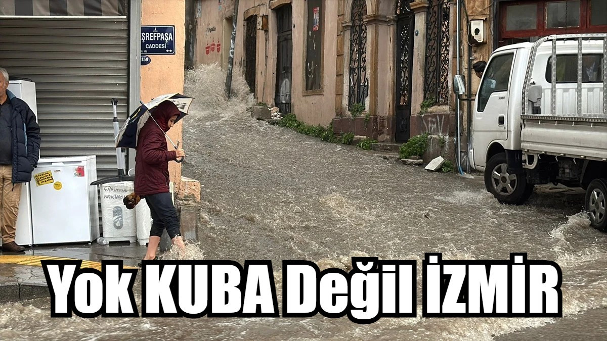 İzmir'de sağanak yağış etkili oldu