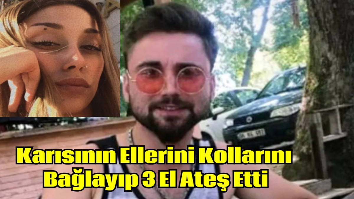 Karısının Ellerini Kollarını  Bağlayıp 3 El Ateş Etti