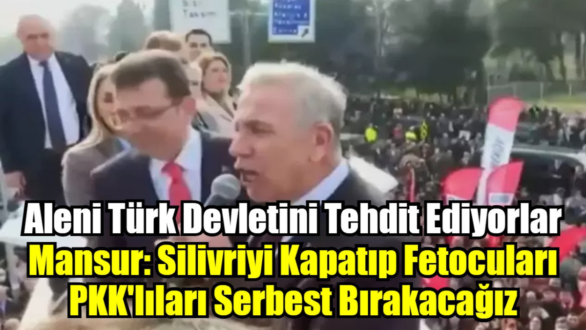 Türk Devletini Aleni Terörle Tehdit Ediyorlar