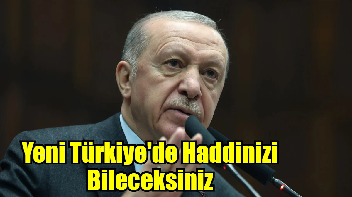 Yeni Türkiye'de haddinizi bileceksiniz